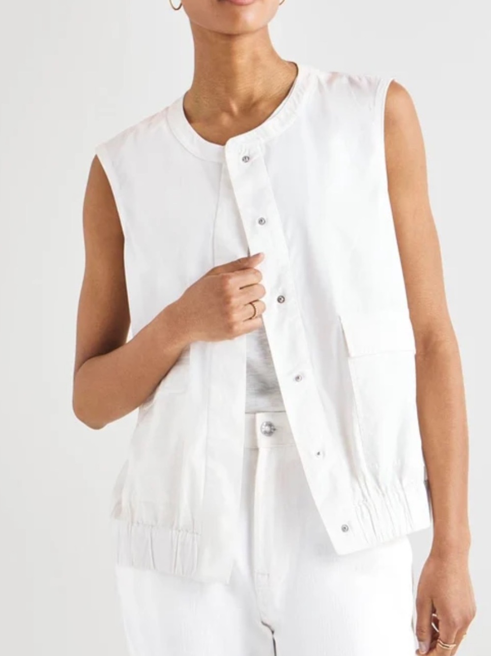 NWOT — Splendid Chase Utility Vest with Snap Front — M